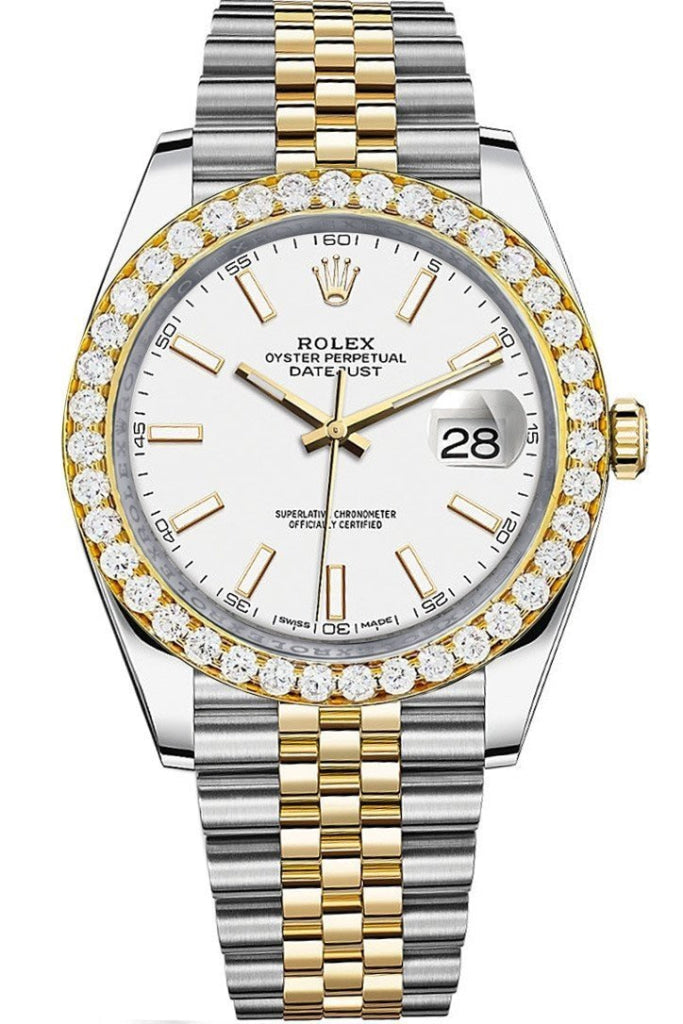 rolex datejust 41 two tone diamond