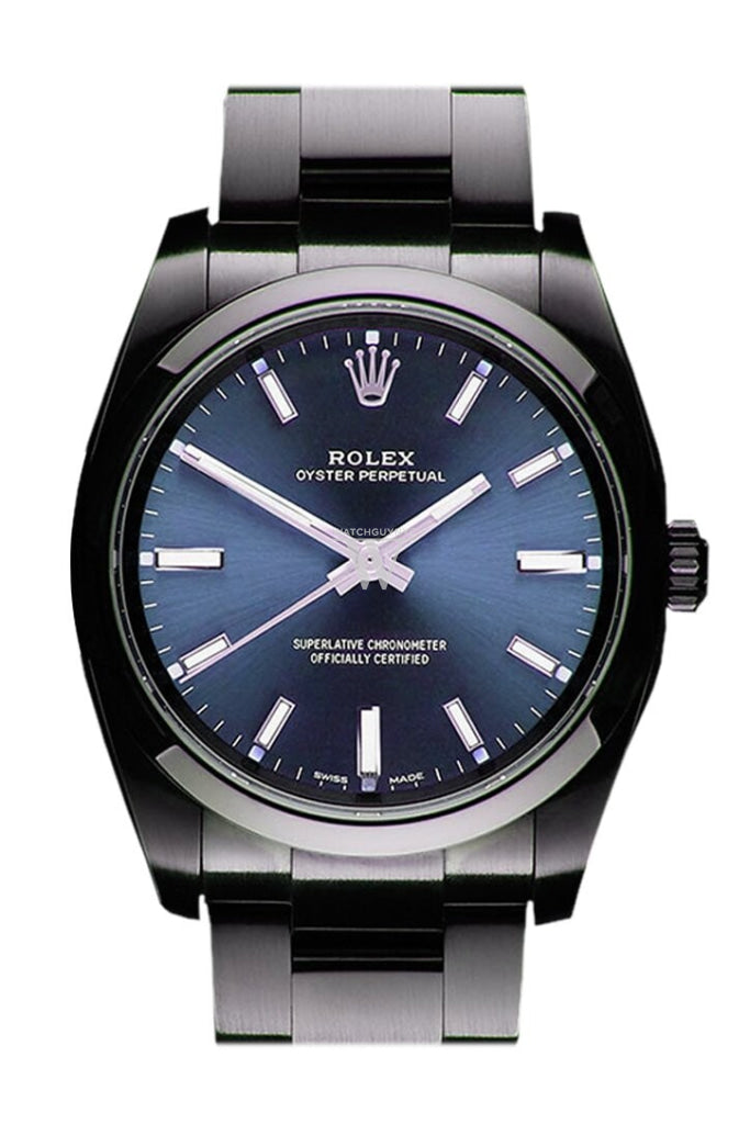 rolex blue dial oyster perpetual