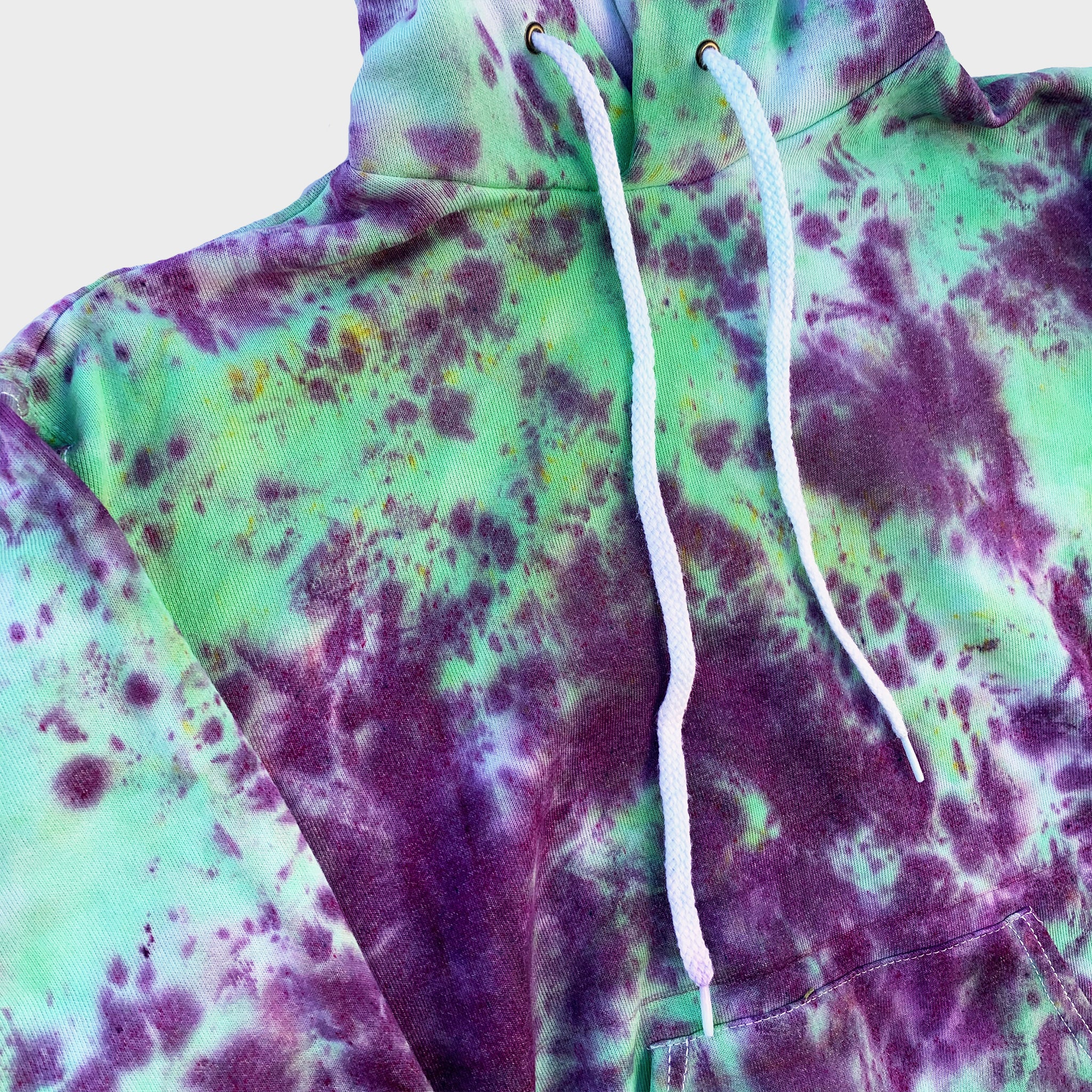 Purple/Green Tie Dye Hoodie – iimvclothing