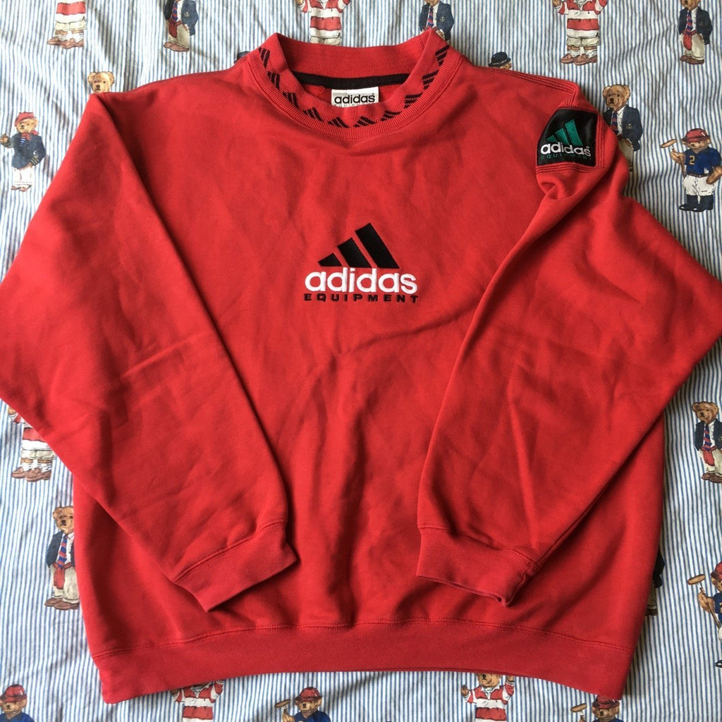 red adidas jumper