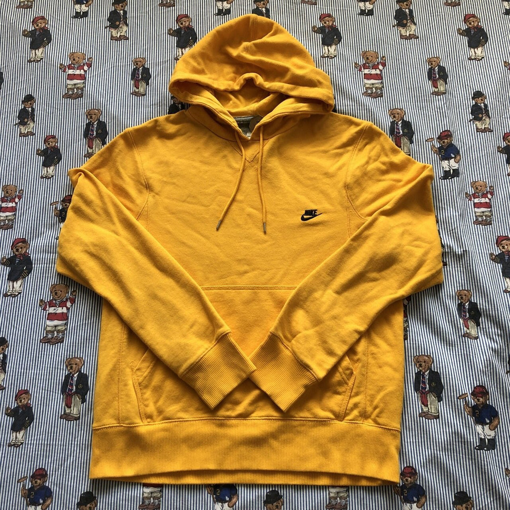 yellow nike sweater vintage