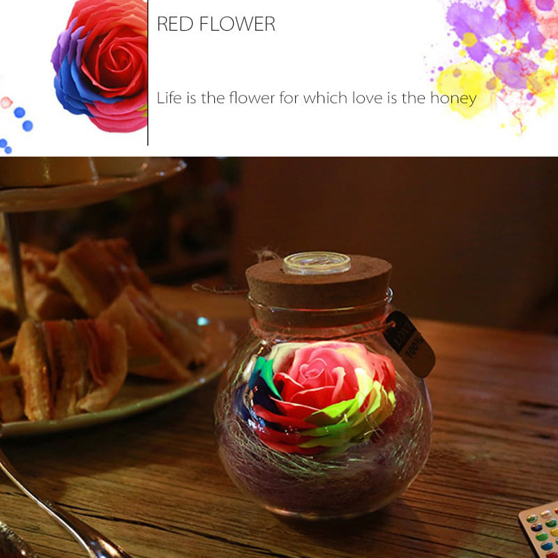 Lamps Lighting Ceiling Fans Led Bloom Flower Rose Bottle