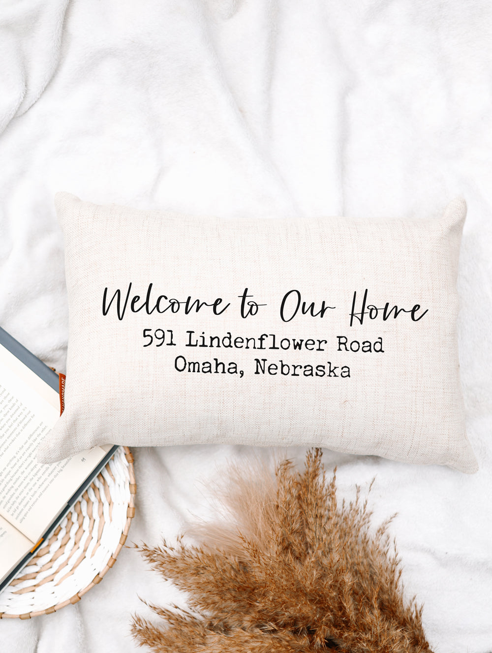 Welcome To Our Porch Personalized Lumbar Throw Pillow - 20877941