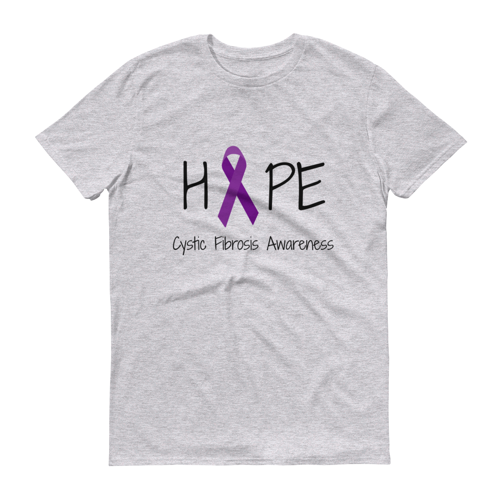 Hope Ribbon for Cystic Fibrosis Awareness Unisex Shirt - Choose Color ...