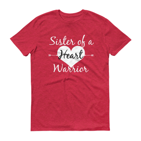 Sister of a Heart Warrior CHD Heart Defect Unisex Shirt - Choose Color ...