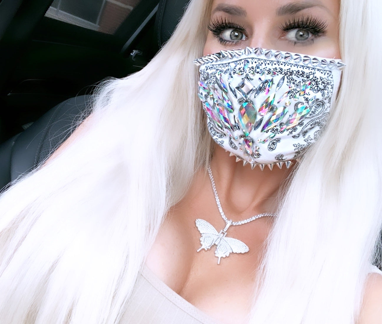 White Mesh Mask 