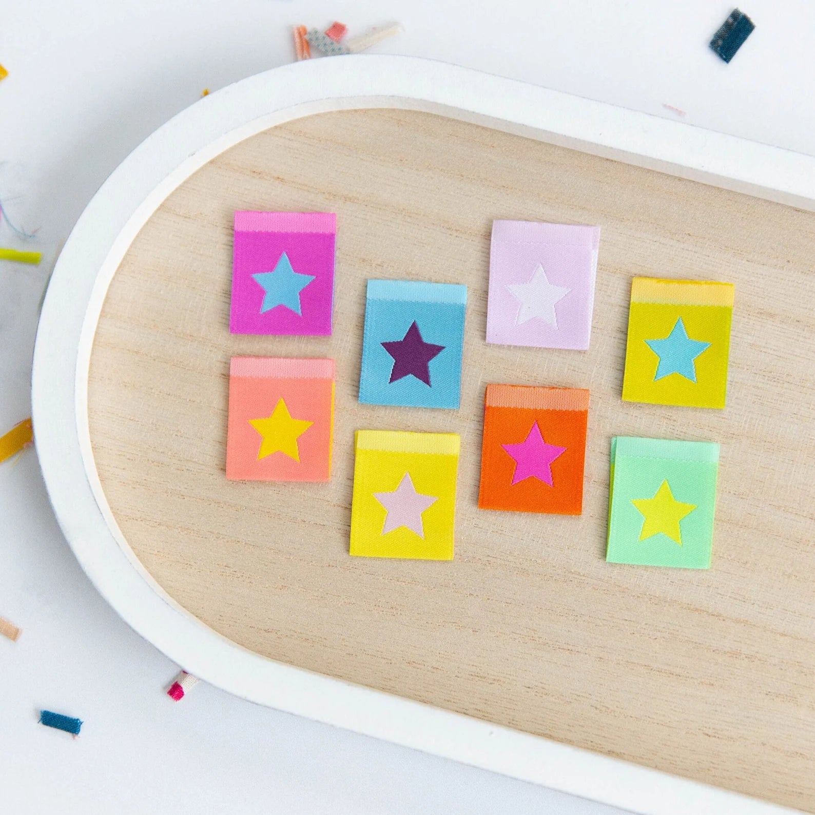 Neon Stars | 8 Sew-in Labels
