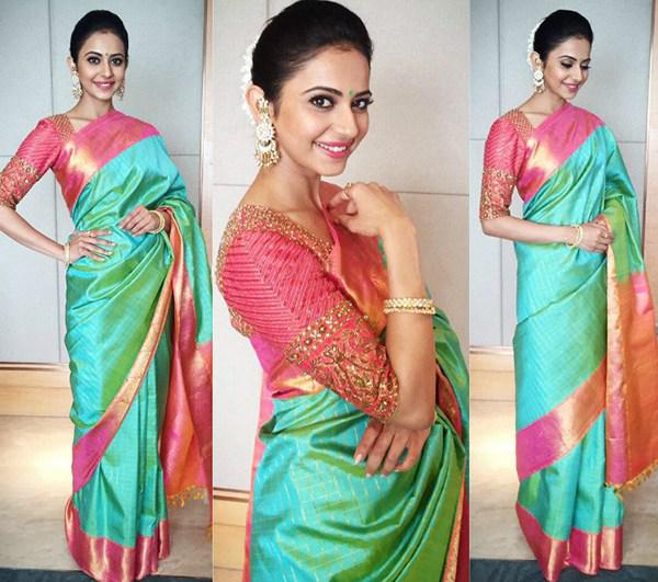 party wear kanjivaram saree