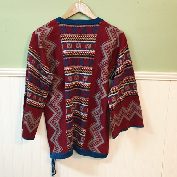 Catalina southwestern knit tunic - 1970s vintage sweater - size medium ...