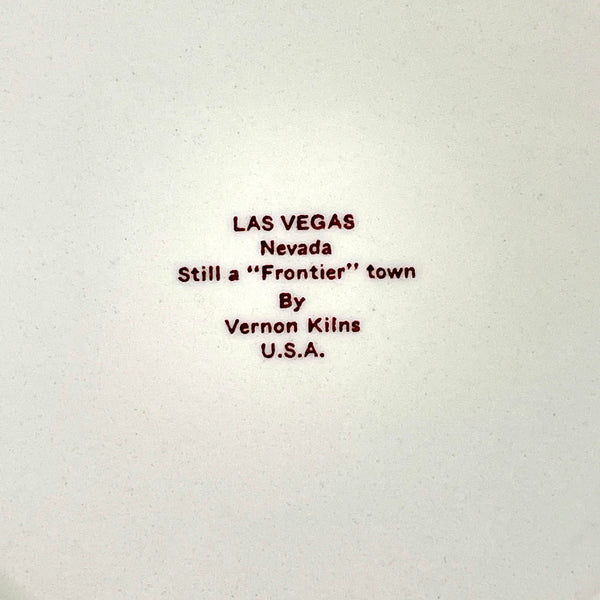 Las Vegas Nevada transferware souvenir plate - Vernon Kilns - collectible USA plate - NextStage Vintage