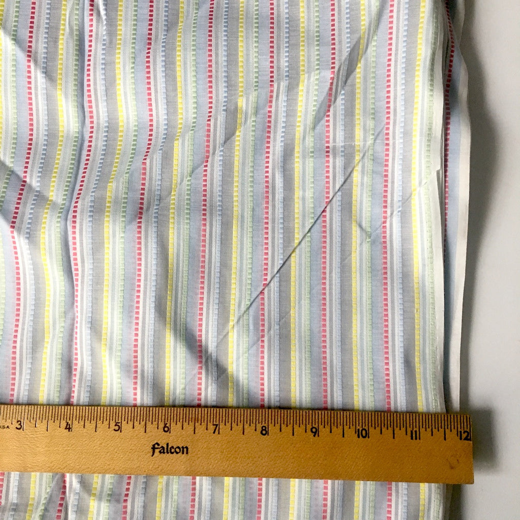Vintage garment fabric mix - 14 yards - pink, tan, gray and yellow ...
