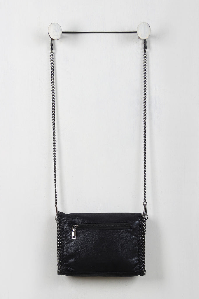 chain trim crossbody bag