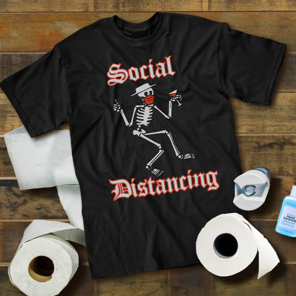 Social Distancing Skeleton Shirt