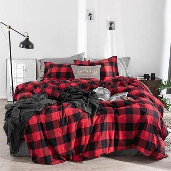 Modern Mens Doona Covers Red Black Bedding For Sale Online Checks