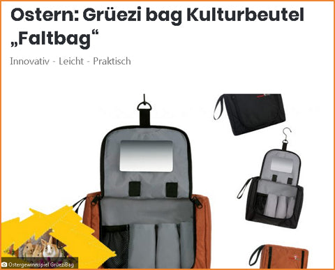 Magazin-Be-Outdoor-Concours Pâques 2019-Sac Gruezi-Flatbag