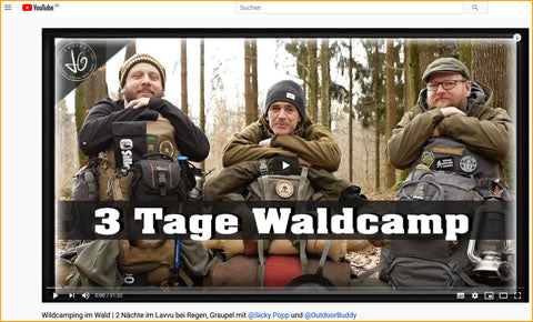 Video-HauiArt-Waldcampen im Lavvu-Biopod Down Hybrid Ice Extreme von Grüezi bag-Maerz 2020