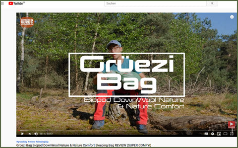 Youtube video-Outdoorguru-Gruezi bag-Biopod DownWool Nature-Biopod DownWool Nature Comfort-24 April 2020