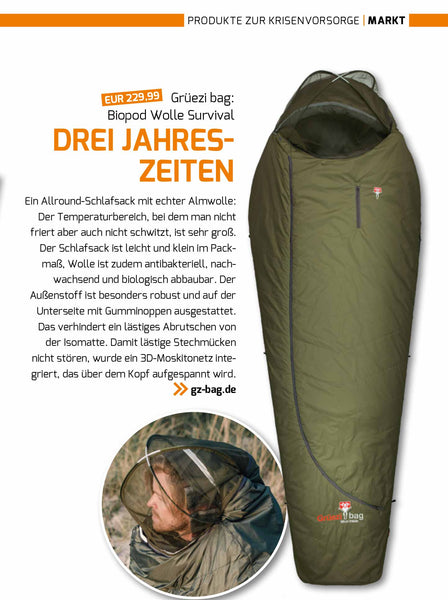 Der richtige Schlafsack in einer Krise