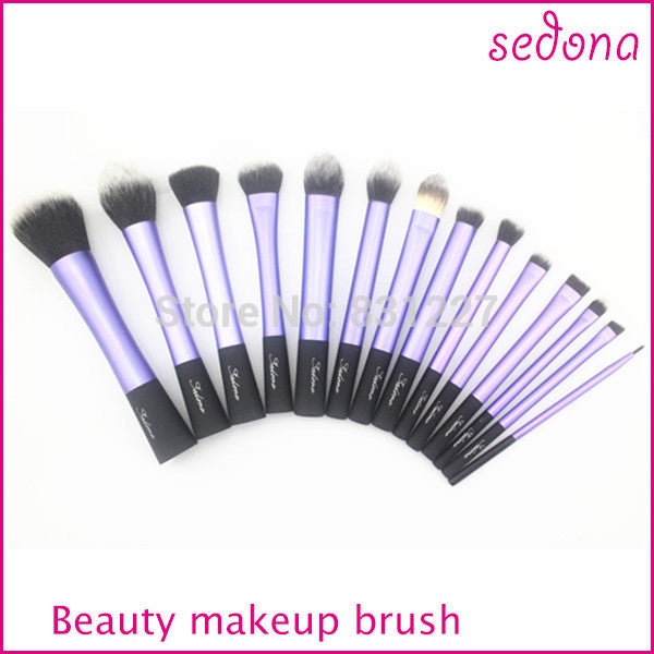 Luxury 14 pieces / set super soft hair blue makeup brush kit  for make up,Eye Face & lip Cosmeti