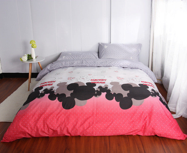 2017 New Kids Bedding Set Mickey Mouse Single Size Duvet Cover Set Que