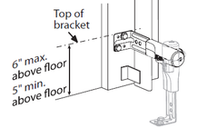 Installation of Safe-T-Beams for Genie garage door openers Height instructions