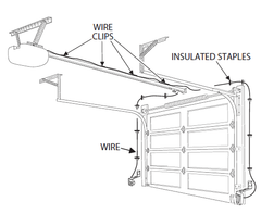 Genie replacement Safe-T-Beams installing the wiring