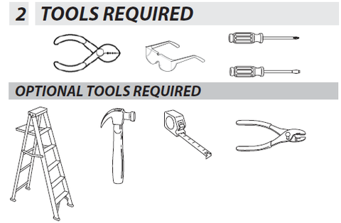 Genie Series III Wall Console Tools Required for Installation