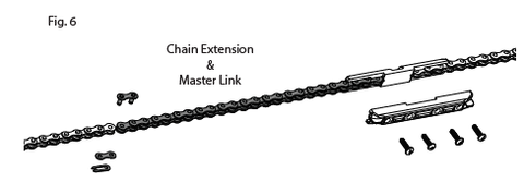 Chain Drive Genie Extension kit 37301R Installation Instructions figure 6