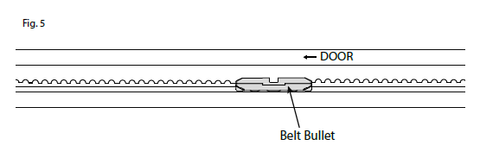 Genie EKBC 37302R Belt rail extension kit installation instructions Figure 5