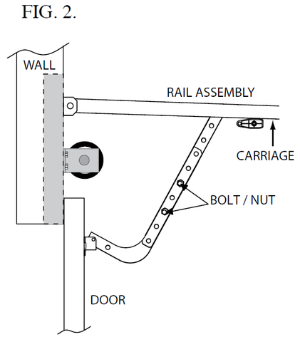 Replacing the tensioner assembly 37857R for a Genie garage door opener figure 2