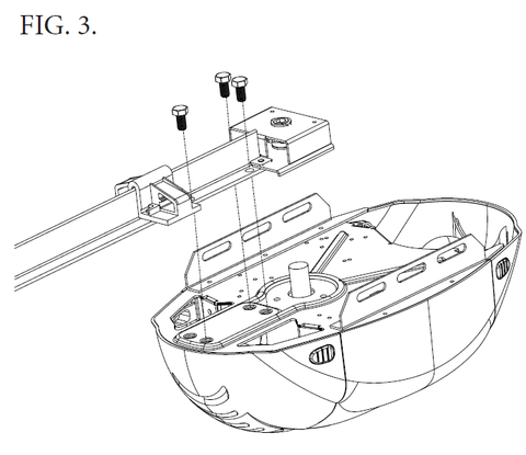 Genie Chain Drive Sprocket Replacement Instructions (38415A.S), figure 3