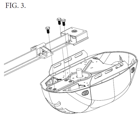 Replacing the belt drive carriage 38416A.S on a Genie garage door opener