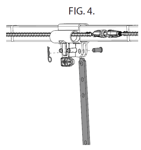 Genie garage door opener removing the clevis pin and hairpin from the door assembly