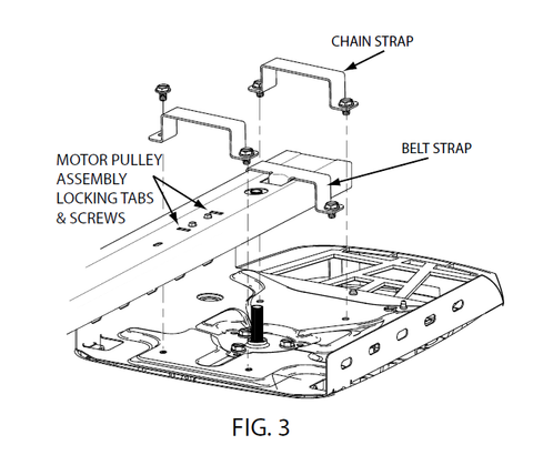 Genie belt and chain drive garage door opener pulley replacement instructions for part 39591A.S