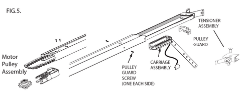 Image of replacement 8-Foot chain instructions for Genie garage door opener