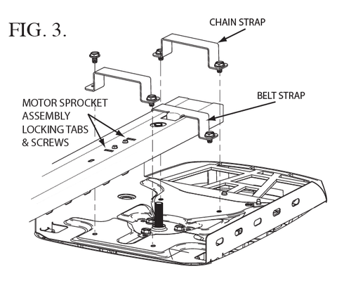 Genie 2028 7 Dc Chain Drive Garage Door Operator 7 Door Rail