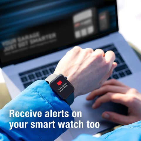 Receive Aladdin Connect alerts on a smart watch