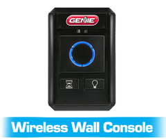 Genie wirless wall console that is included with the wall mount garage door opener