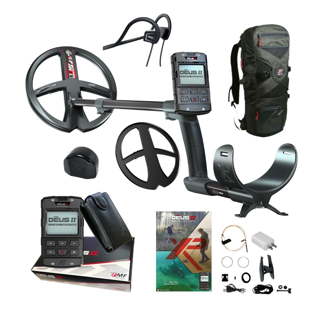 XP DEUS II RC FMF Metal Detector + BH01 + FREE Backpack