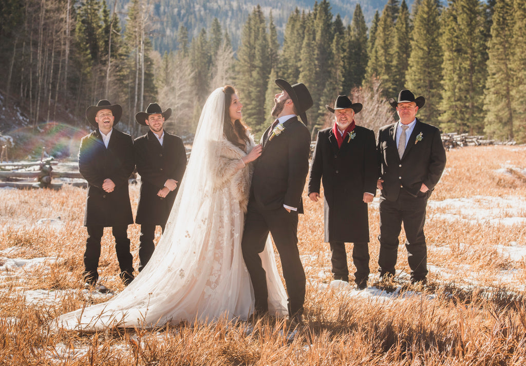 Fall Mountain Wedding, Field Wedding, Wedding Party