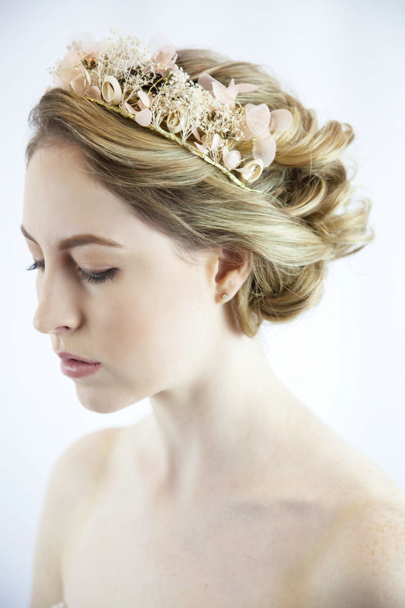 wedding hair flower wreath