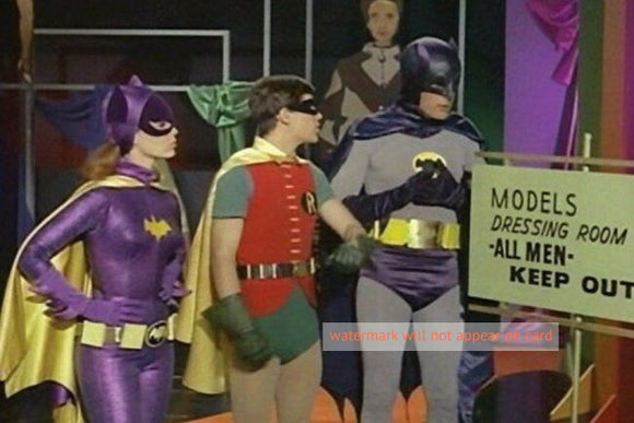 POSTCARD / BATMAN / Adam West / Batman & Robin & Batgirl / Models Dres –  Zeus Gay Boutik