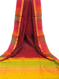 64135A - Kanchipuram Pure Silk cotton sarees with Pochampally Border, Sarees - Swadeshi Boutique