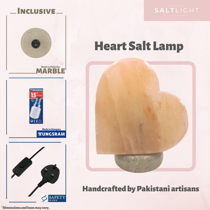 salt lamp heart