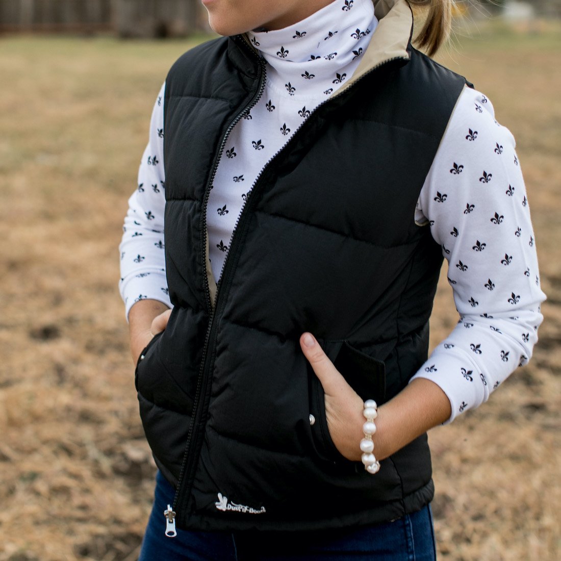 Black Reversible Vest – Dust N Boots