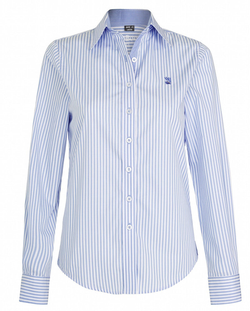 Coco J-Light Blue/White Stripe Relaxed Fit Shirt – Dust N Boots