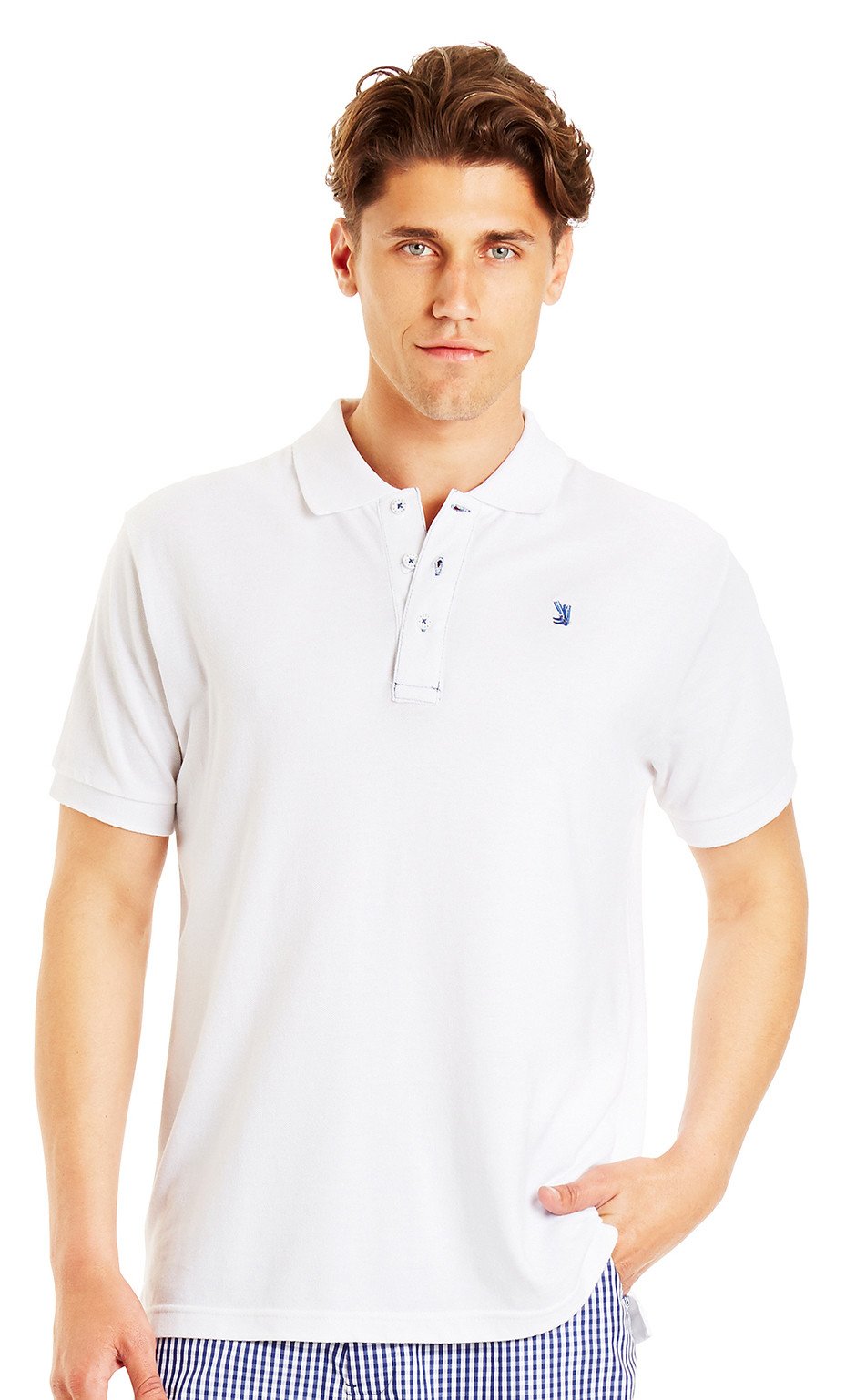 white polo shirt short sleeve