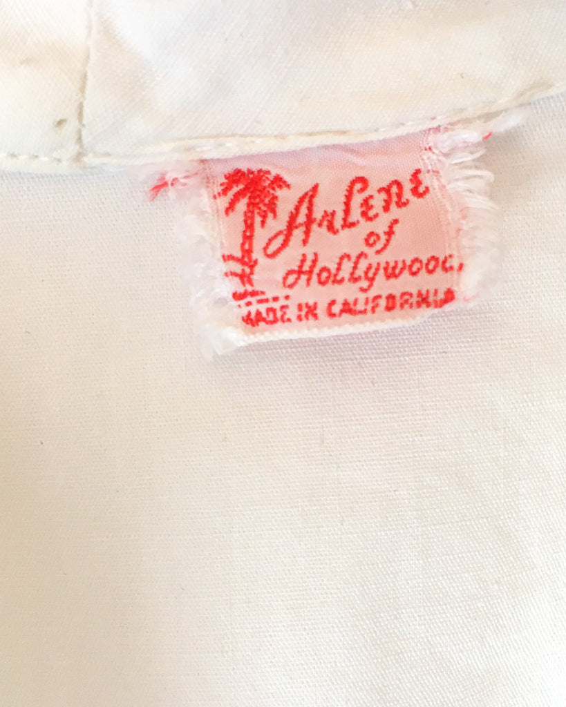 1950’s White Cotton Blouse – Carny Couture