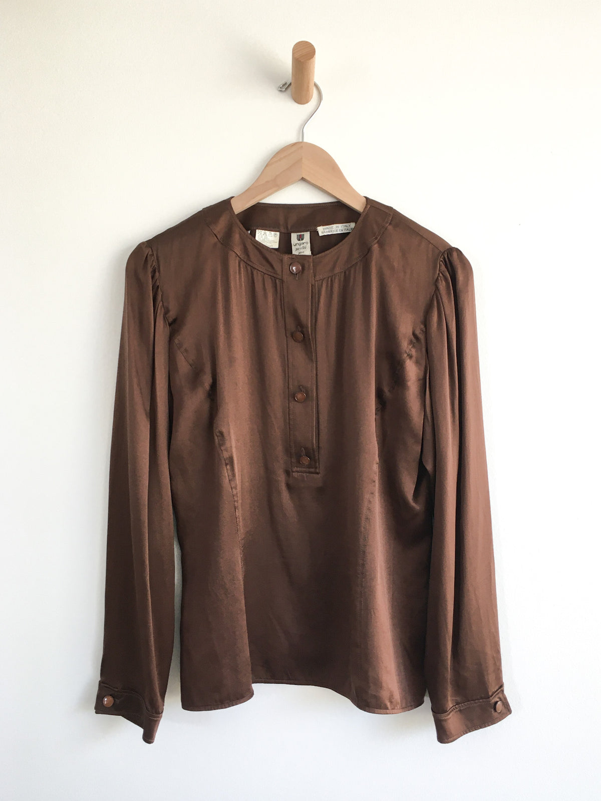 1980's Ungaro Cocoa Silk Blouse – Carny Couture
