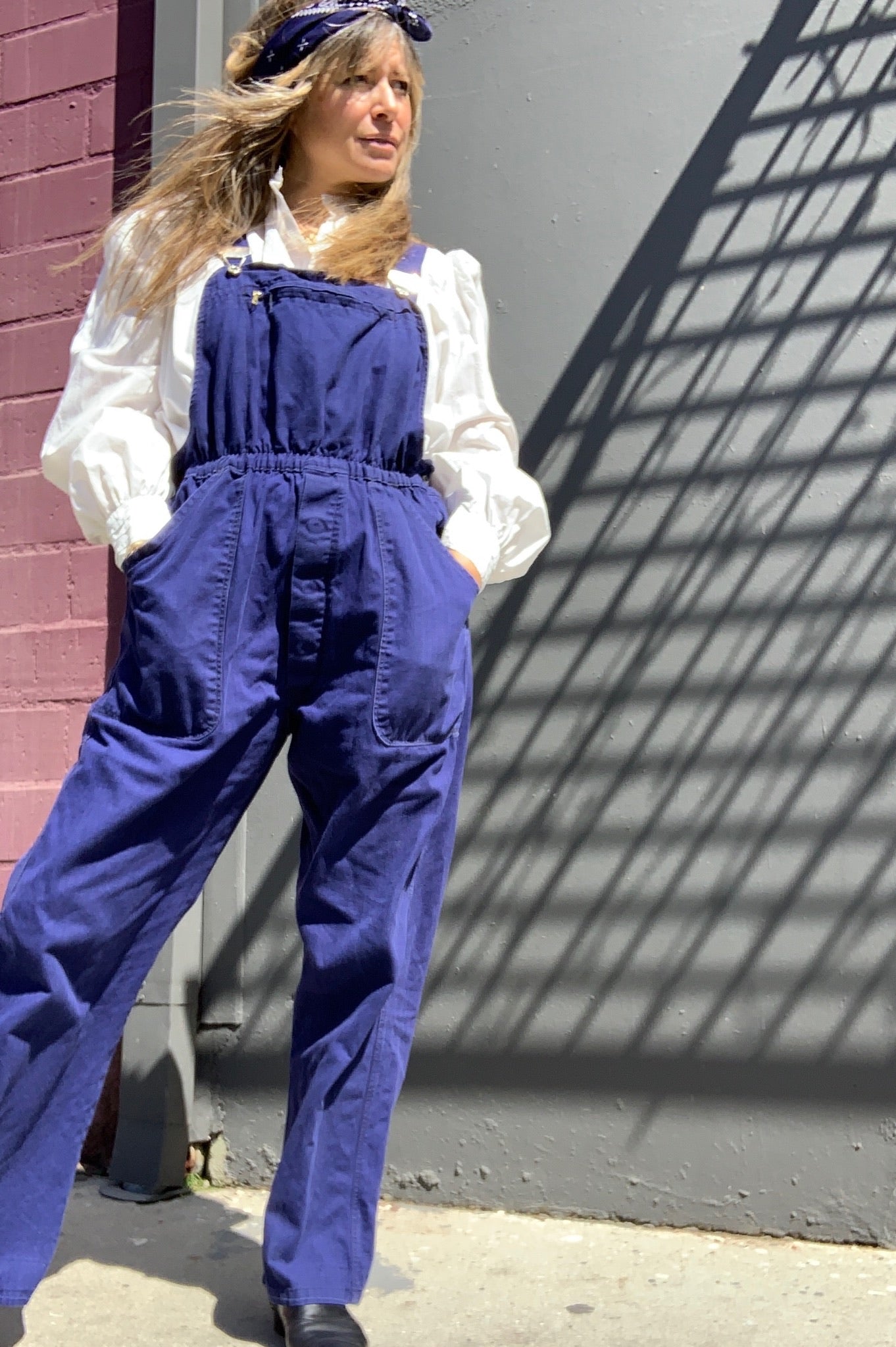 French Blue Cotton Overalls – Carny Couture
